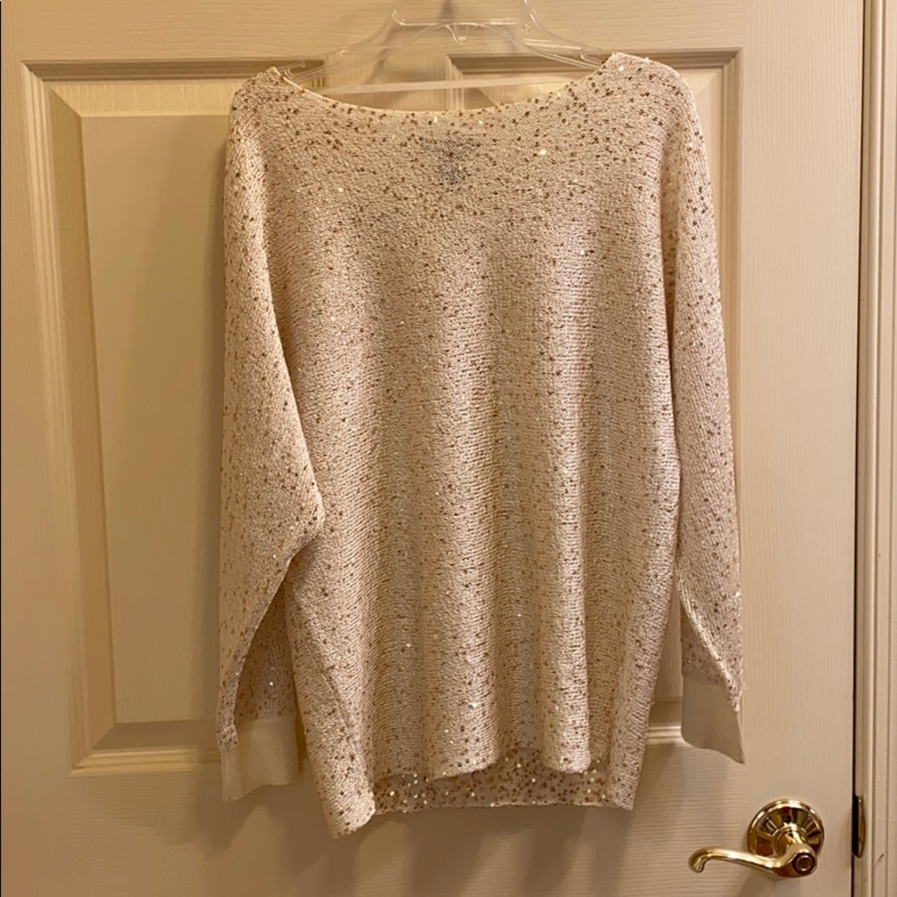 Gold Sequin Sweater